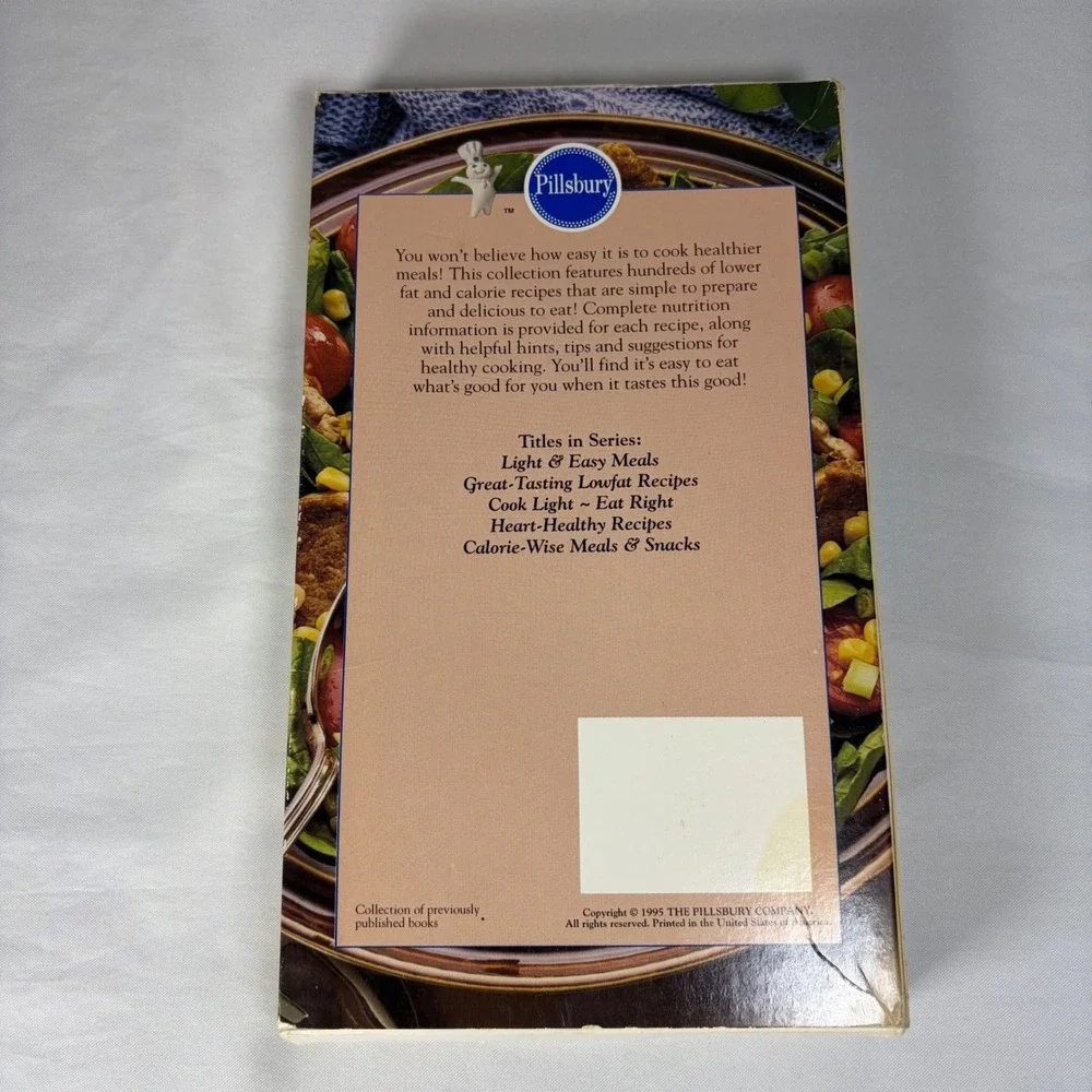 Pillsbury Light & Easy Cooking Collection 5 Book Box Set Vintage 1995 Cookbooks